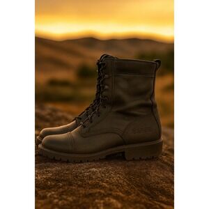 BATES Women's Black Leather Combat Tactical Boots Size 7XW Military Police‎ Duty